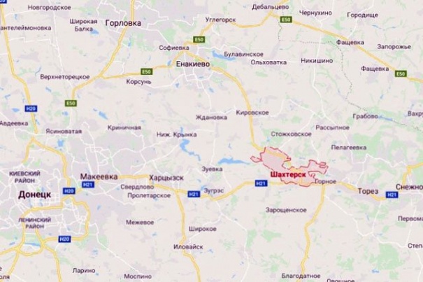 Карта г енакиево