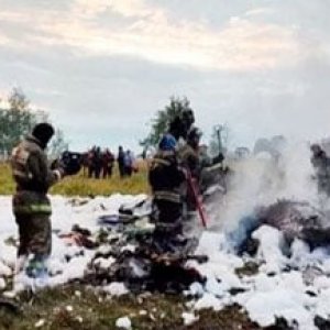Появилось новое видео с моментом падения самолета Пригожина (відео)